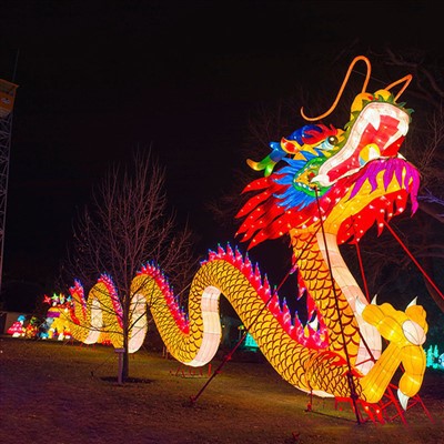 Tanglung Cina Tersuai Naga Gergasi Tahun Baru Cina